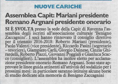 Rinnovo cariche Associazione